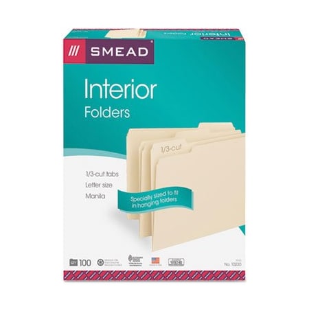 Smead FOLDER, INTR, MLA, 1/3LTR100 10230